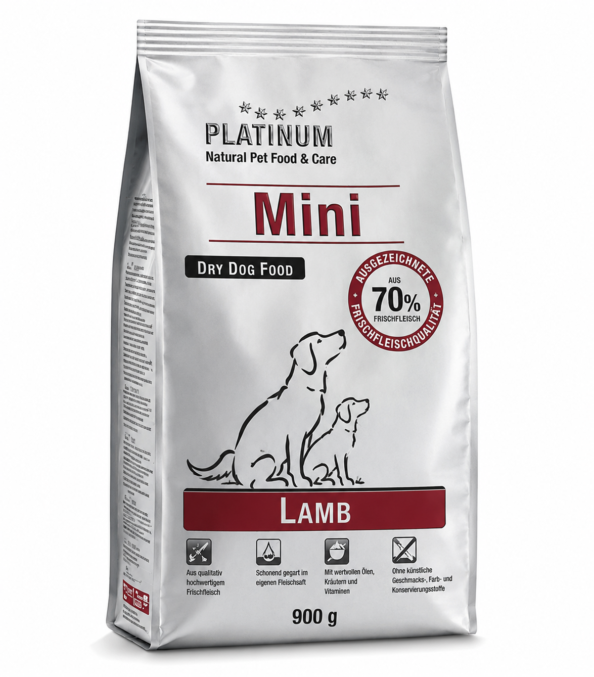 פלטינום מיני כבש ואורז לכלבים בוגרים 900 גרם | Platinum Adult Lamb Mini