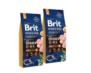 דיל 2 יח' בריט בוגר מדיום לכלב 15 ק"ג (לשק) עוף מחיר: 458 ש"ח