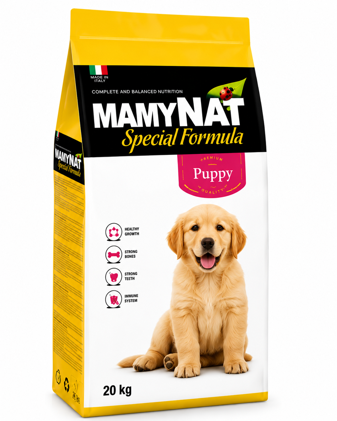 מאמינט פאפי לגורי כלבים 20 ק״ג – MAMYNAT Special Formula Puppy