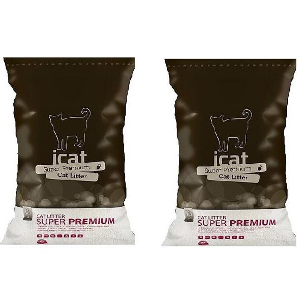 מבצע מיוחד שני שקי חול לחתולים (14 קילו לשק) i cat איי קט 14 קילו