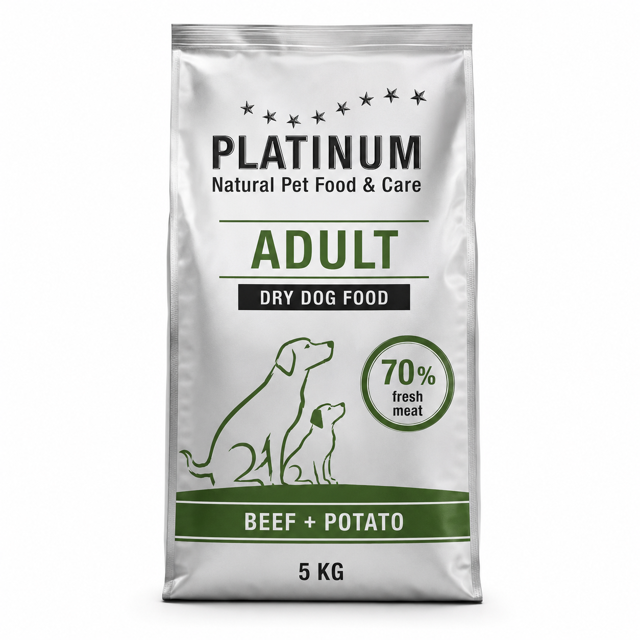 פלטינום בקר ותפוחי אדמה לכלבים בוגרים 5 ק״ג | Platinum Adult Beef + Potato