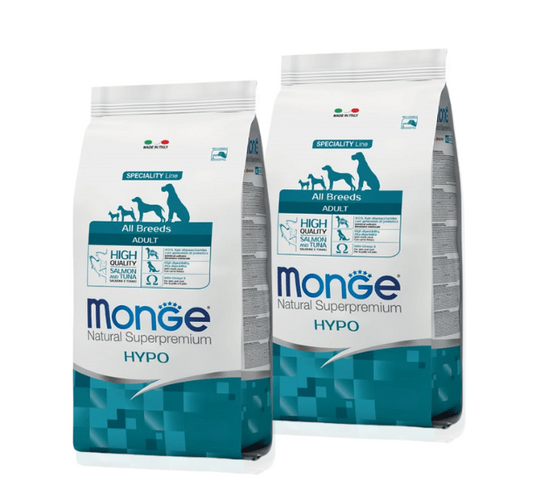 Monge Salmon & Tuna – מונג’ סלמון וטונה לכלבים | חבילת מבצע 2 שקים (12 ק"ג כל שק)