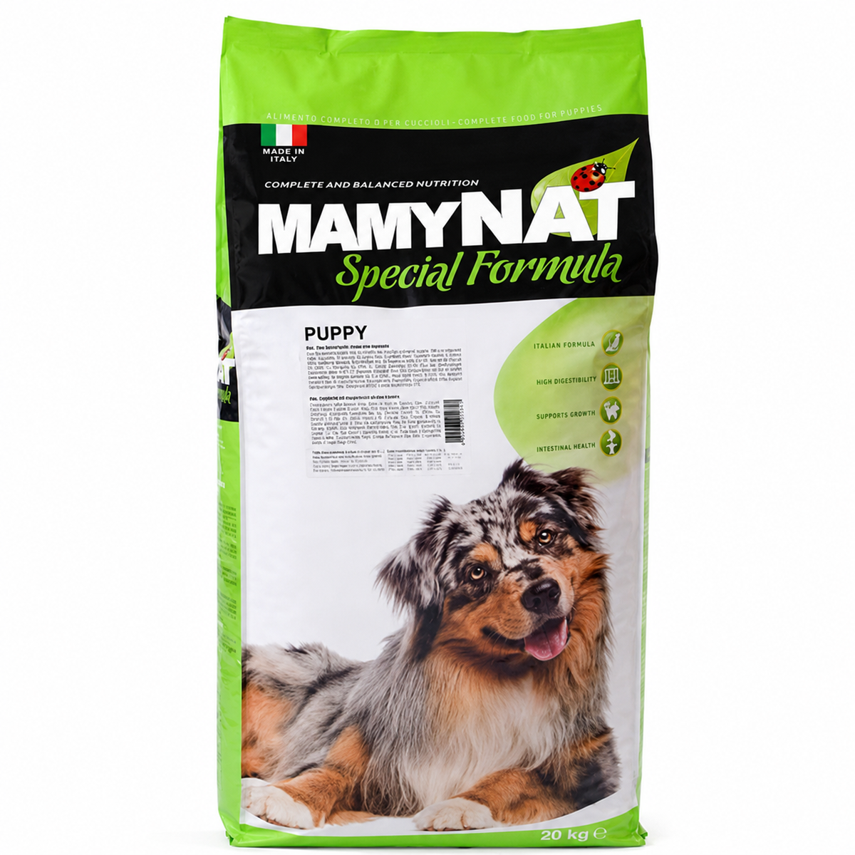 מאמינט פאפי עוף ובקר לגורי כלבים 20 ק״ג – MAMYNAT Puppy Chicken & Beef