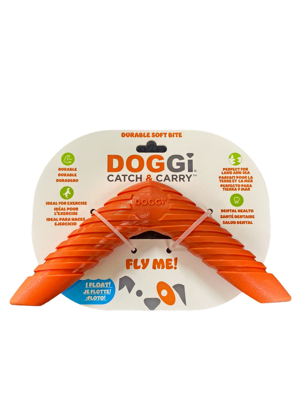 דוגי בומרנג גומי עמיד ודנטלי לכלבים – DOGGi Catch & Carry