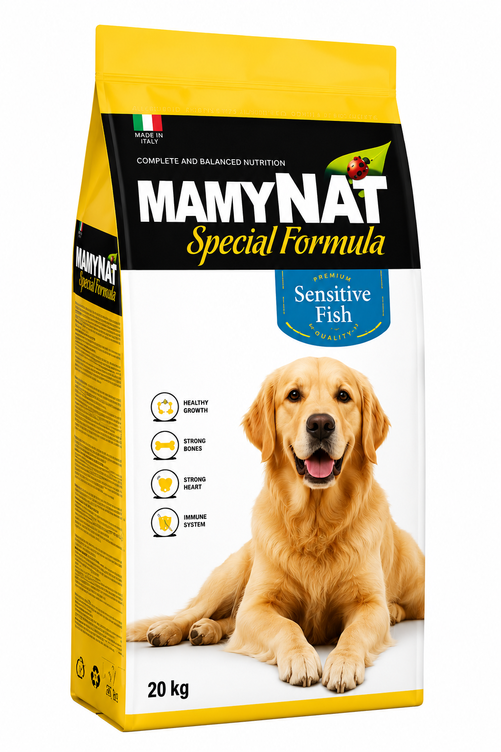 מאמינט סנסטיב דגים לכלבים בוגרים 20 ק״ג – MAMYNAT Sensitive Fish