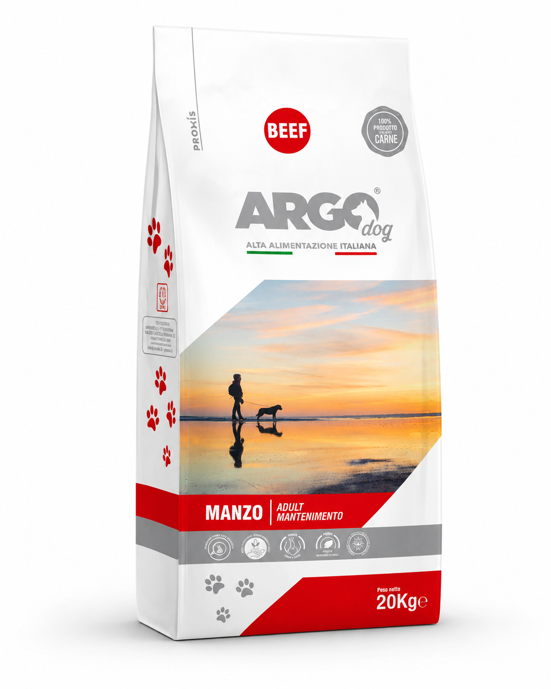 ARGO Beef – ארגו מזון יבש לכלב בוגר בטעם בקר, 20 ק״ג