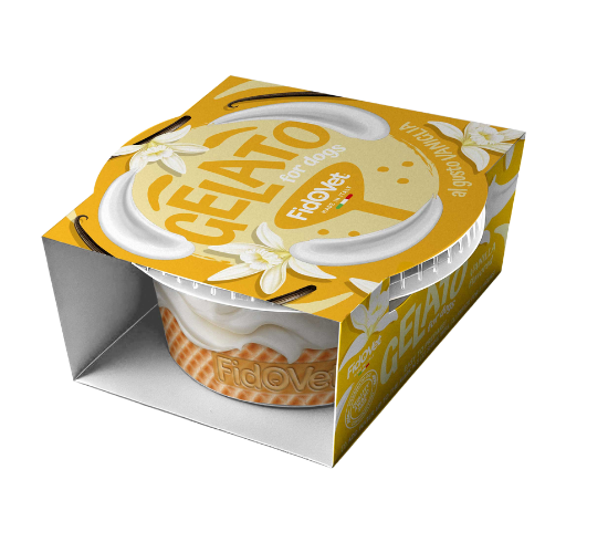 FidoVet Gelato גלידה לכלבים בטעם וניל 25 גרם